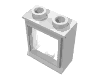 Набор LEGO Window 1 x 2 x 2 Classic with Short Sill [Complete], Белый