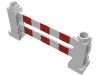 Duplo Fence 1 x 6 x 2 with Red Stripes Print