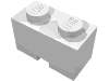 Набор LEGO Brick Special 1 x 2 with Cable Holding Cutout, Белый