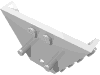 Набор LEGO Vehicle, Tipper End Flat with Pins, Белый