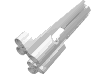 Набор LEGO Technic, Panel Fairing # 4 Large Long, Large Holes, Side B, Белый