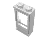 Набор LEGO Door 1 x 2 x 3 Right (old type) with Solid Studs and Fixed Glass, Белый