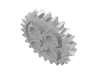 Набор LEGO Technic Gear 24 Tooth [New Style with Single Axle Hole], Белый