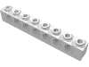 Набор LEGO Technic Brick 1 x 8 [7 Holes], Белый