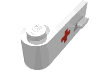 Набор LEGO Door 1 x 3 x 1 Left [Red Cross Print], Белый