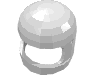 Набор LEGO Minifig Helmet Classic with Thick Chin Guard and Visor Dimples, Белый