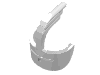 Набор LEGO Minifig Helmet Visor with Grille and Feather, Белый