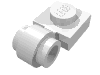 Набор LEGO Plate Special 1 x 1 with Clip Light [Thick Ring], Белый