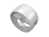 Набор LEGO Technic Cylinder 4 x 4 with Pin Holes and Centre Bar, Белый