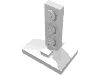 Набор LEGO Bracket 2 x 3 - 1 x 3 (Train Signal Stand), Белый
