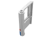 Набор LEGO Door 1 x 4 x 5 Train Right with Red/Blue Stripe Print, Белый