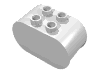 Набор LEGO Duplo, Brick 2 x 4 x 2 Rounded Ends, Белый
