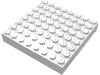 Набор LEGO Brick 8 x 8, Белый