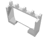 Набор LEGO Hinge Vehicle Roof Holder 1 x 4 x 2, Белый