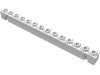 Набор LEGO Brick Special 1 x 14 Grooved, Белый
