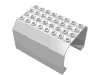 Набор LEGO Aircraft Fuselage Angular Top 6 x 8 x 4, Белый