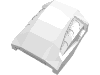 Набор LEGO Slope Curved 2 x 2 No Studs - 3 Recessed Side Ports, Белый