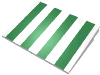 Набор LEGO Slope 10 6 x 8 with Green Stripes Print, Белый