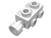 Набор LEGO Brick Special 1 x 2 x 2/3 with Studs on Sides, Белый