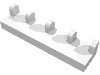 Набор LEGO Hinge Tile 1 x 4, Белый