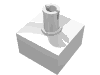 Набор LEGO Brick Special 2 x 2 No Studs, Top Pin, Белый