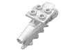 Набор LEGO Tail 4 x 2 x 2, Rocket, Белый