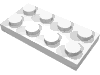 Набор LEGO Plate 2 x 4 [Electrical Contacts], Белый