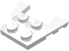 Набор LEGO Wedge Plate 3 x 4 with Stud Notches, Белый