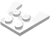 Набор LEGO Wedge Plate 3 x 4 without Stud Notches, Белый