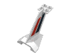 Набор LEGO Wedge  4 x  4 with Tail Plane with Red/Black Print, Белый