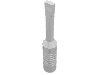 Набор LEGO Minifig Tool Screwdriver  - Narrow Head, Белый