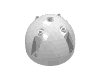 Набор LEGO Brick Round 7 x 7 x 4 Dome Top, Белый