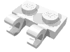 Набор LEGO Plate Special 1 x 2 with Clips Horizontal [Open O Clips], Белый