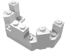 Набор LEGO Castle Turret Top 4 x 8 x 2 1/3, Белый