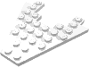 Набор LEGO Wedge Plate 8 x 8 with 3 x 4 Cutout, Белый