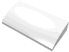 Набор LEGO Slope Curved 2 x 4 x 2/3 No Studs [No Bottom Tubes], Белый
