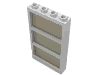 Набор LEGO Window 1 x 4 x 6 Frame with 3 Panes, Fixed Glass with Trans-Green Glass, Белый