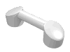 Набор LEGO Bar 1 x 3 (Radio Handle, Phone Handset), Белый