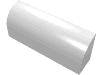 Набор LEGO Brick 1 x 4 x 1 1/3 No Studs, Curved Top, Белый