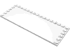 Набор LEGO Tile Special 6 x 16 with Studs on Edges, Белый