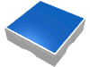 Набор LEGO Duplo Tile 2 x 2 with Shape Blue Square Print, Белый