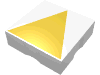 Набор LEGO Duplo Tile 2 x 2 with Shape Yellow Isosceles Triangle Print, Белый