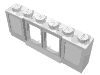 Набор LEGO Window 1 x 6 x 2 with Shutters (old type) with Extended Lip and Solid Studs, with Fixed Glass, Белый