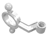 Набор LEGO Technic, Steering Arm Large with Hub - Axle Connection, Белый
