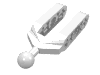 Набор LEGO Technic Steering Knuckle Arm with Ball Joint, Белый