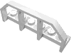 Набор LEGO Plate Special 1 x 6 with Train Wagon End Fence, Белый