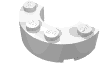 Набор LEGO Brick  2 x  4 Half Round with Cutouts, Белый