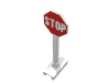 Набор LEGO Road Sign Octagon with Stop Sign Print, Белый