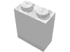Набор LEGO Brick 1 x 2 x 2 without Inside Axle Holder or Stud Holder or Stud, Белый