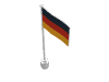 Набор LEGO Flag on Flagpole, Wave with Germany Print, Белый